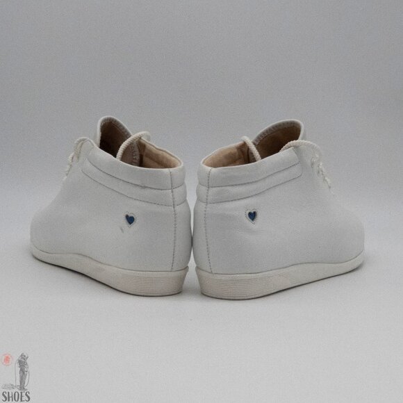 Nurse Mates Vintage White Leather Mid Top - Women's Size 7.5 - Picture 6 of 13